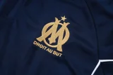 25-26 Marseille Royal blue Kids Half Pull Tracksuit #E25237(童装)(半拉链)