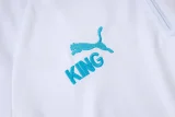25-26 Marseille White Half Pull Tracksuit #B25146(半拉链)