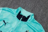 25-26 Marseille Lake blue Kids Half Pull Tracksuit #E25194(童装)(半拉链)