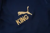 25-26 Marseille Royal blue Kids Half Pull Tracksuit #E25237(童装)(半拉链)
