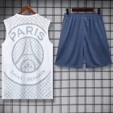 25-26 PSG White Tank top and shorts suit