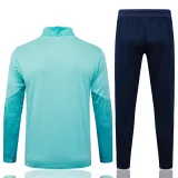 25-26 Marseille Lake blue Kids Half Pull Tracksuit #E25194(童装)(半拉链)