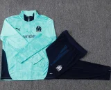 25-26 Marseille Lake blue Kids Half Pull Tracksuit #E25194(童装)(半拉链)