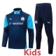 25-26 Marseille Royal blue Kids Half Pull Tracksuit #E25197(童装)(半拉链)