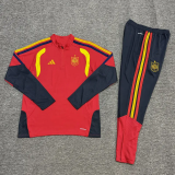 2026-27 Spain Red Half Pull Tracksuit (半拉链)