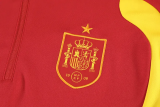 2026-27 Spain Red Half Pull Tracksuit (半拉链)