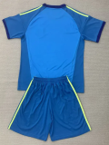 2026-27 Spain Lake blue Goalkeeper Kids Soccer Jersey