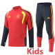 2026-27 Spain Red Kids Half Pull Tracksuit (童装)(半拉链)