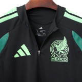 2026-27 Mexico Black Top Half Pull Tracksuit (半拉上衣)
