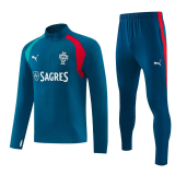 2026-27 Portugal Lake blue Half Pull Tracksuit (半拉链)