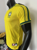 1998 Brazil Home Player Version 球员 Retro Soccer Jersey