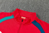 2026-27 Portugal Red Half Pull Tracksuit (半拉链)