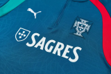 2026-27 Portugal Lake blue Half Pull Tracksuit (半拉链)