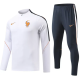 2026-27 France White Half Pull Tracksuit (半拉链)