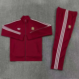 2026-27 Spain Brown Red Jacket Tracksuit #01