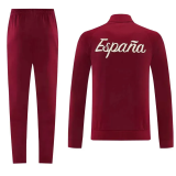 2026-27 Spain Brown Red Jacket Tracksuit #01