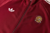 2026-27 Spain Brown Red Jacket Tracksuit #01