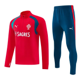 2026-27 Portugal Red Half Pull Tracksuit (半拉链)