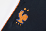 2026-27 France White Half Pull Tracksuit (半拉链)