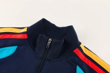 2026-27 Spain Royal blue Jacket Tracksuit #02