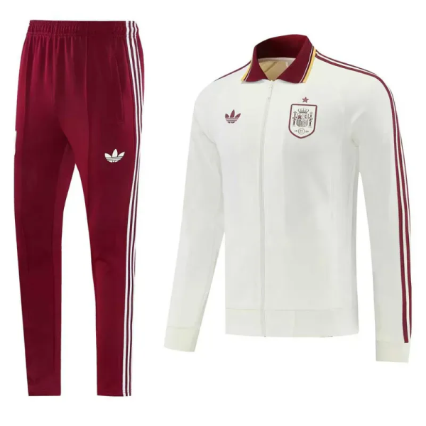 2026-27 Spain White Jacket Tracksuit #01