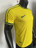 1998 Brazil Home Player Version 球员 Retro Soccer Jersey