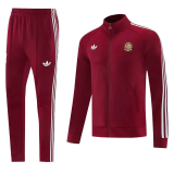 2026-27 Spain Brown Red Jacket Tracksuit #01