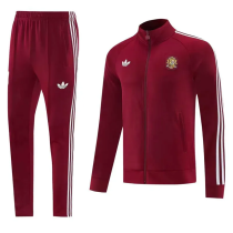 2026-27 Spain Brown Red Jacket Tracksuit #01