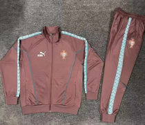 2026-27 Portugal Brown Jacket Tracksuit