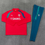 2026-27 Portugal Red Half Pull Tracksuit (半拉链)