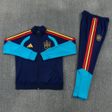 2026-27 Spain Royal blue Jacket Tracksuit #02