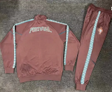 2026-27 Portugal Brown Jacket Tracksuit