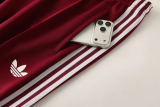 2026-27 Spain Brown Red Jacket Tracksuit #01