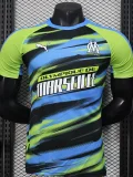 2025-26 Marseille Green Blue Special Edition Player Version Training shirts
