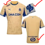 2025-26 Marseille Earthy Yellow Player Version Soccer Jersey
