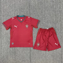 2026-27 Portugal Home Kids Soccer Jersey