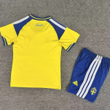 2026-27 Sweden Home Kids Soccer Jersey
