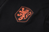 2026-27 Netherlands Black Half Pull Tracksuit #B26043(半拉链)