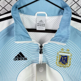 2006 Argentina White blue Retro Windbreaker