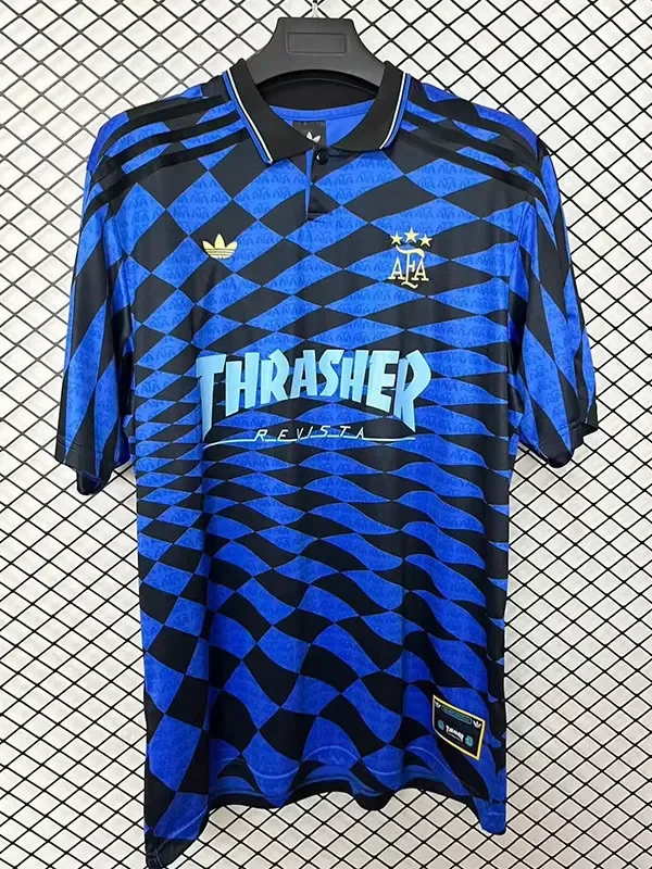 26-27 Argentina Blue Black Joint Edition Training shirts