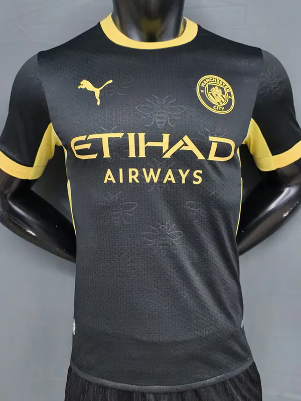 26-27 Man City Black Player Version Soccer Jersey