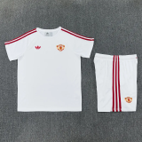 26-27 Man Utd White Training Short Suit