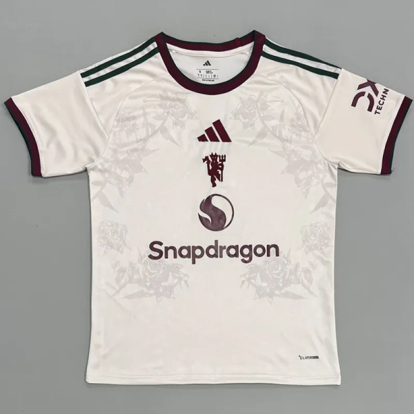 26-27 Man Utd Special Edition Fans Training shirts (玫瑰花纹)