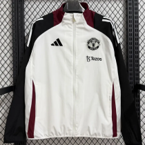 26-27 Man Utd Black White Windbreaker
