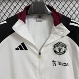 26-27 Man Utd Black White Windbreaker