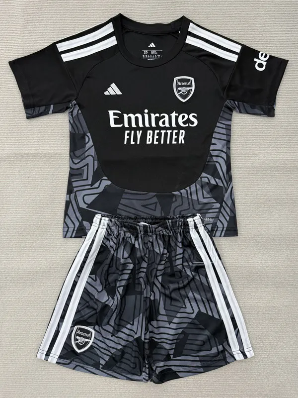 26-27 ARS Black Goalkeeper Kids Soccer Jersey