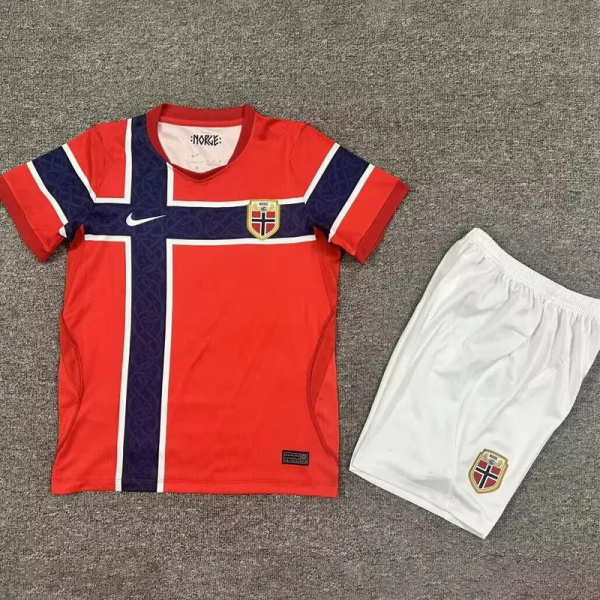 2026-27 Norway Home Kids Soccer Jersey