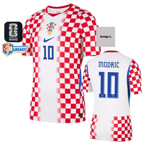 2026-27 Croatia Home World Cup Legacy Modric #10 Fans Soccer Jersey