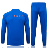 26-27 France Fancy blue Half Pull Tracksuit #B26042(半拉链)