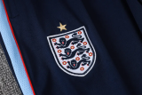 26-27 England Light blue Half Pull Tracksuit #B26052(半拉链)